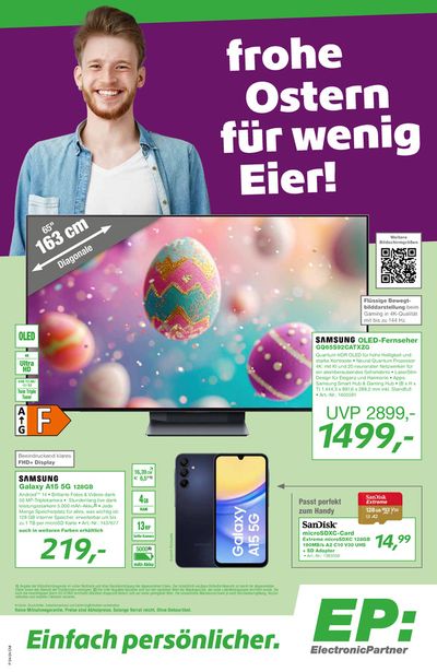 Angebote von Elektromärkte in Langenhagen | Electronic Partner EP flugblatt in Electronic Partner EP | 22.3.2024 - 6.4.2024