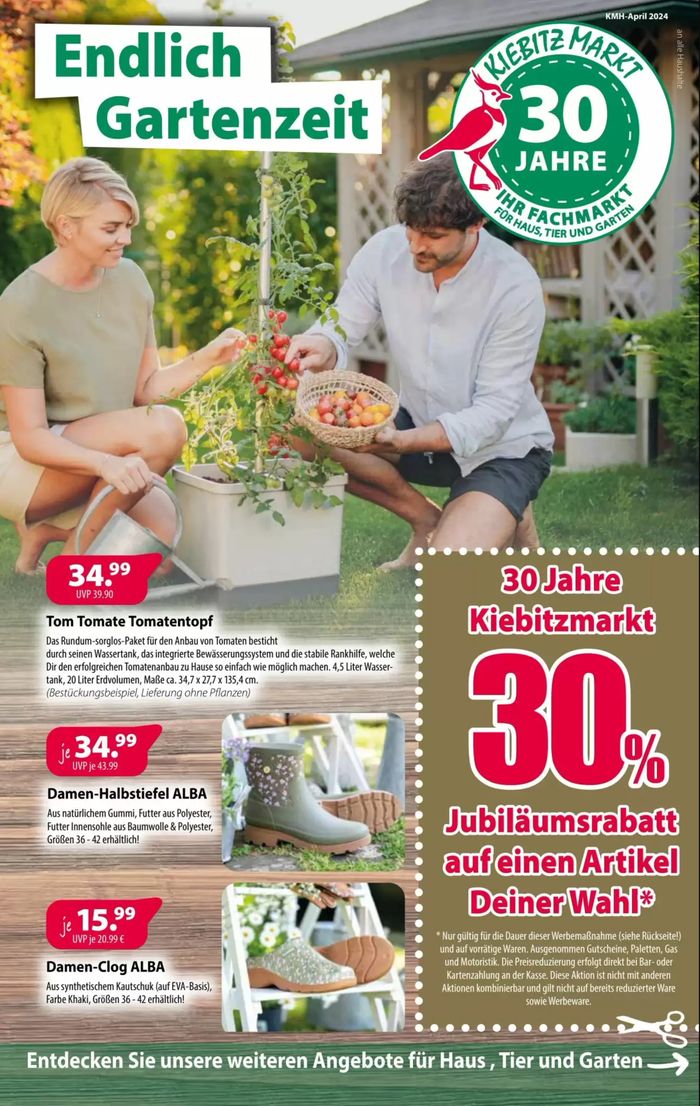 Kiebitzmarkt Katalog in Nordhorn | Jetz bis zu 30%! | 28.3.2024 - 26.4.2024