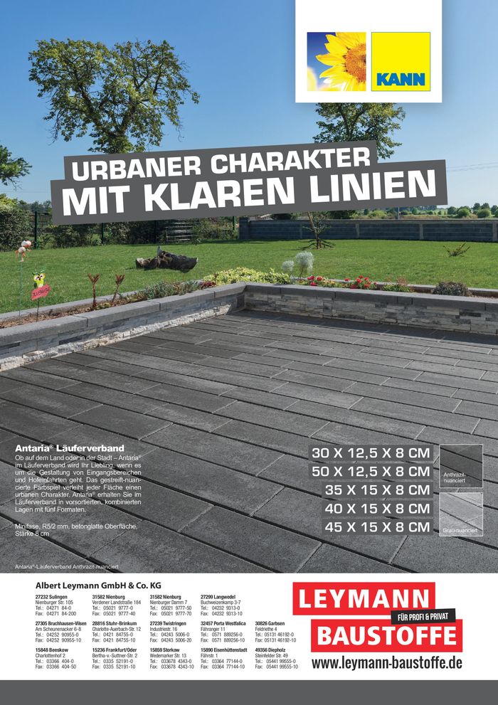 Leymann Baustoffe Katalog in Eisenhüttenstadt | AKTUELLE PROSPEKTE | 28.3.2024 - 31.12.2024