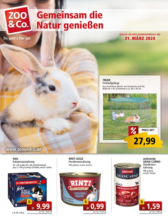 Zoo & Co Katalog in Erfurt | Gemeinsam die Natur genießen | 28.3.2024 - 31.3.2024
