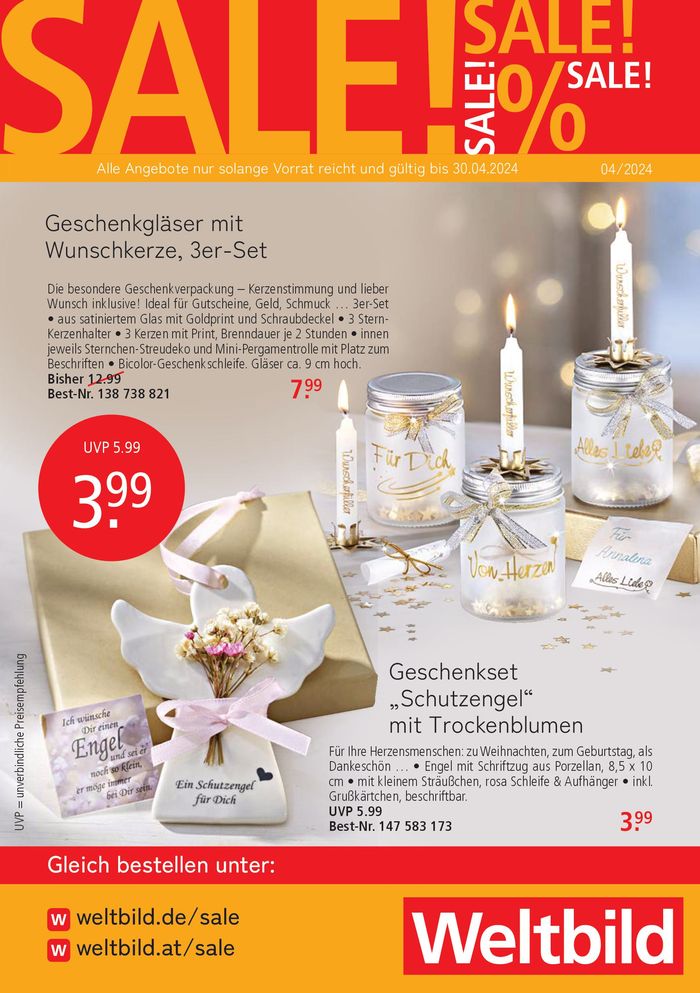 Weltbild Katalog in Menden (Sauerland) | Weltbild SALE Katalog | 2.4.2024 - 30.4.2024