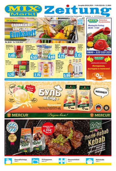 Angebote von Supermärkte in Gütersloh | Zeitung Mix Markt in Mix Markt | 8.4.2024 - 22.4.2024