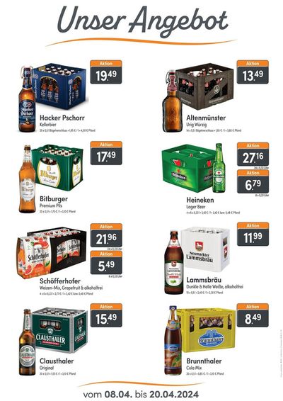 Angebote von Supermärkte in Nürnberg | Unser aktuelles Angebot in Fristo Getränkemarkt | 9.4.2024 - 20.4.2024