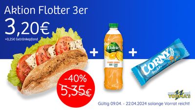 Angebote von Supermärkte in Nürnberg | Aktion Flotter 3er in Yormas | 9.4.2024 - 22.4.2024
