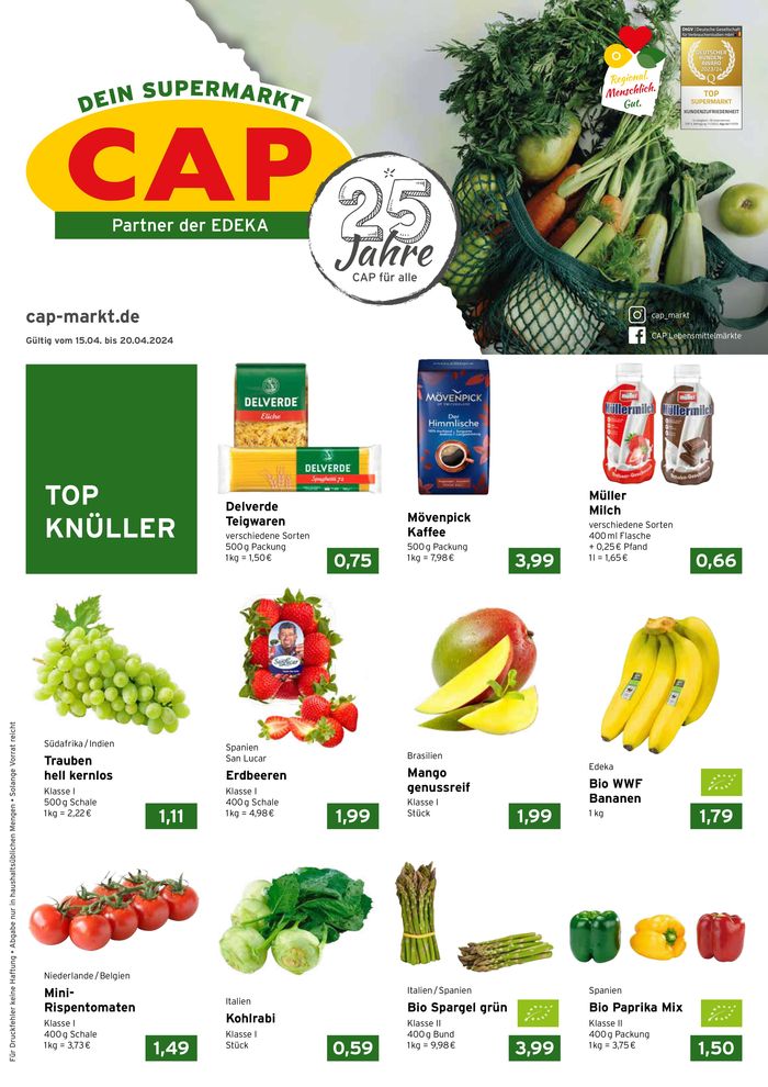 CAP Markt Katalog in Heidenheim an der Brenz | CAP Markt Angebot | 15.4.2024 - 20.4.2024