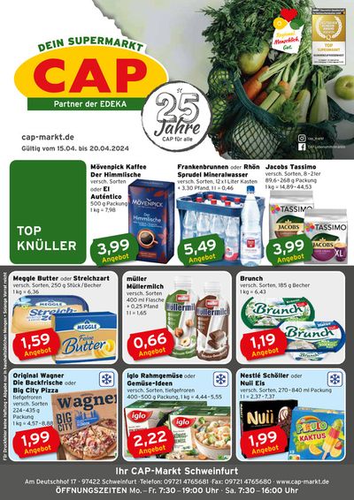 Angebote von Supermärkte in Bad Kissingen | CAP Markt Angebot in CAP Markt | 15.4.2024 - 20.4.2024