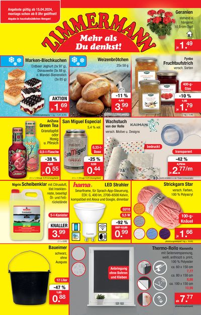 Angebote von Kaufhäuser in Helmstedt | Mehr als Du denkst! in Zimmermann | 14.4.2024 - 20.4.2024