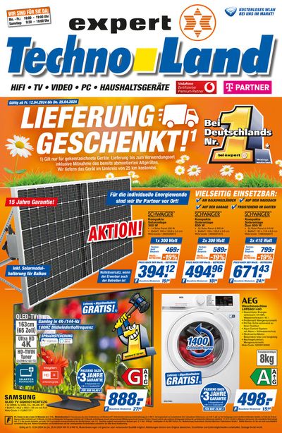 Angebote von Elektromärkte in Ludwigsburg | expert Techno Land flugblatt in expert Techno Land | 13.4.2024 - 27.4.2024