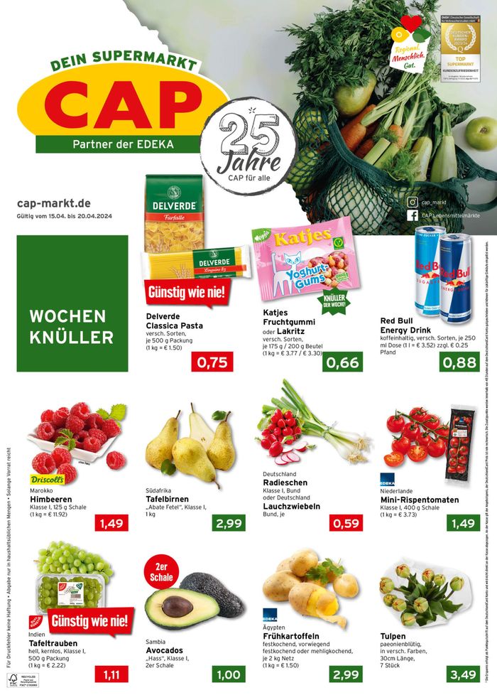 CAP Markt Katalog in Bottrop | CAP Markt Angebot | 15.4.2024 - 20.4.2024