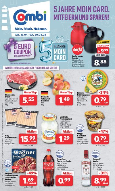 Angebote von Supermärkte in Oldenburg | Markt - Angebote in Combi Markt | 14.4.2024 - 20.4.2024
