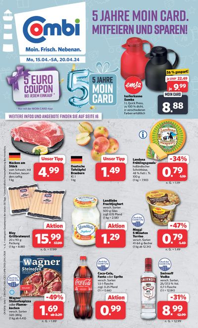 Angebote von Supermärkte in Oelde | Markt - Angebote in Combi Markt | 14.4.2024 - 20.4.2024