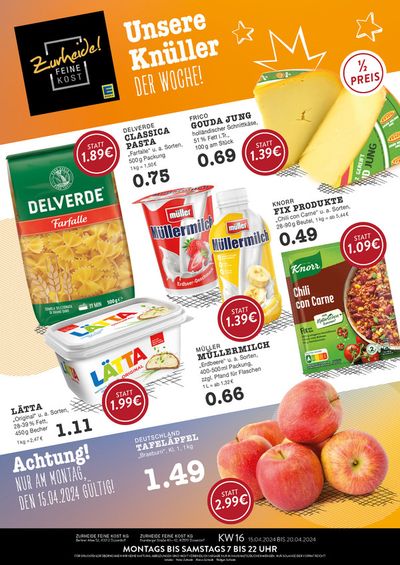 Angebote von Supermärkte in Düsseldorf | Wochenangebote EDEKA Düsseldorf in Edeka Zurheide | 14.4.2024 - 28.4.2024