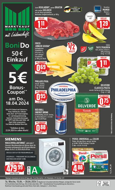 Angebote von Supermärkte in Frechen | Aktueller Prospekt in Marktkauf | 14.4.2024 - 28.4.2024