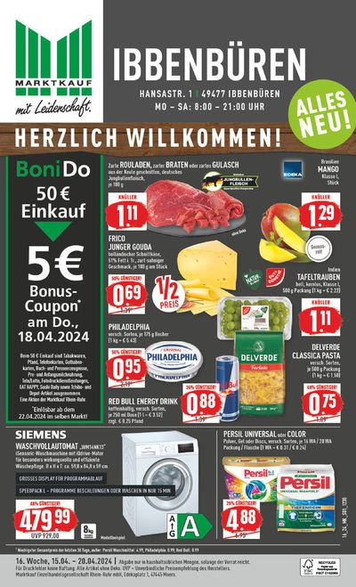 Angebote von Supermärkte in Ibbenbüren | Aktueller Prospekt in Marktkauf | 14.4.2024 - 28.4.2024
