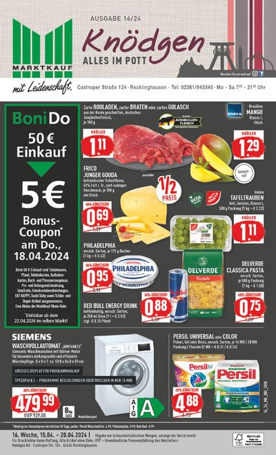 Angebote von Supermärkte in Recklinghausen | Aktueller Prospekt in Marktkauf | 14.4.2024 - 28.4.2024