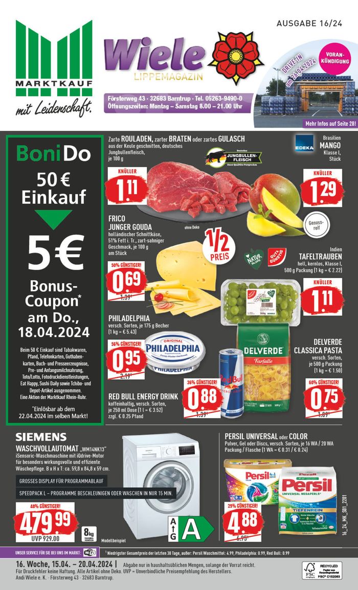 Marktkauf Katalog in Barntrup | Aktueller Prospekt | 14.4.2024 - 28.4.2024