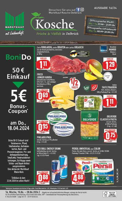Marktkauf Katalog in Delbrück | Aktueller Prospekt | 14.4.2024 - 28.4.2024