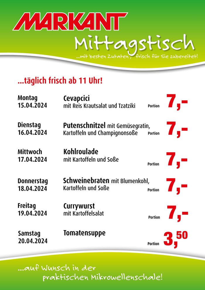 Markant Katalog in Krummesse | Markant flugblatt | 14.4.2024 - 28.4.2024