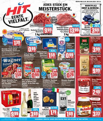 Angebote von Supermärkte in Dormagen | Hit Markt KW 16/2024Siegburg in Hit Markt | 14.4.2024 - 28.4.2024