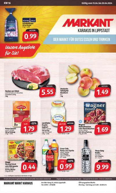 Angebote von Supermärkte in Lippstadt | Der Markt für gutes Essen und Trinken. in Markant Markt | 14.4.2024 - 20.4.2024