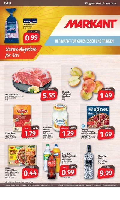 Angebote von Supermärkte in Leer (Ostfriesland) | Einkaufen wo man sich kennt! in Markant Markt | 14.4.2024 - 20.4.2024
