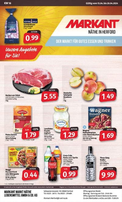 Angebote von Supermärkte in Löhne | Der Markt für gutes Essen und Trinken. in Markant Markt | 14.4.2024 - 20.4.2024