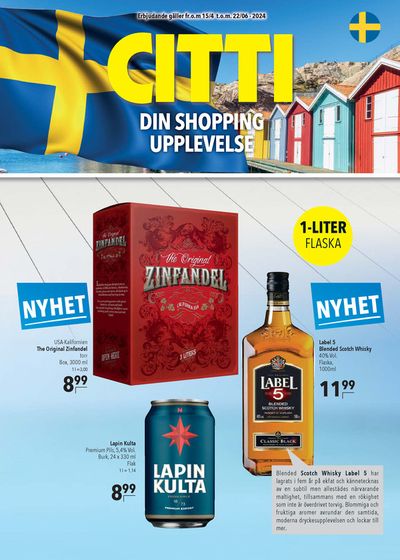 CITTI Markt Katalog | Schweden-Werbung | 15.4.2024 - 22.6.2024