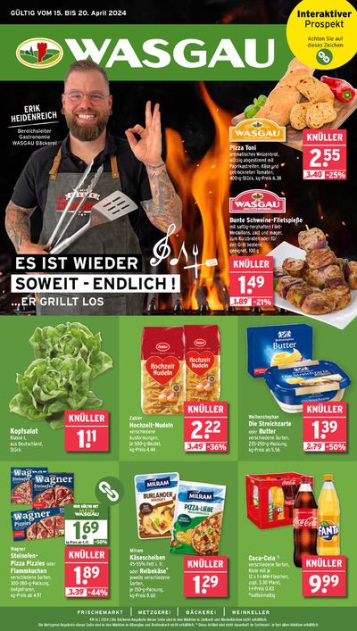 Angebote von Supermärkte in Neunkirchen | Wasgau flugblatt in Wasgau | 14.4.2024 - 28.4.2024