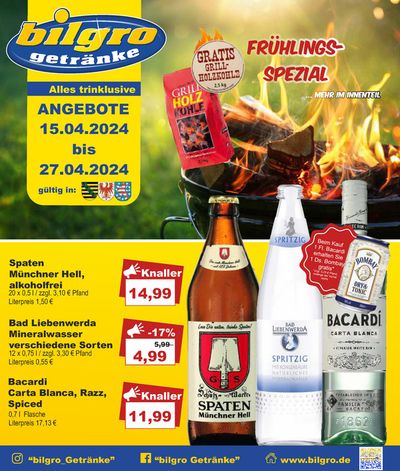 Angebote von Supermärkte in Chemnitz | Bilgro flugblatt in Bilgro | 15.4.2024 - 27.4.2024