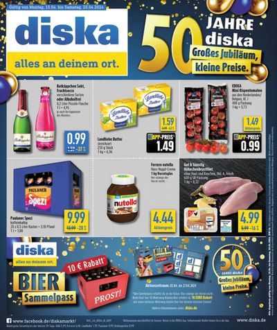 diska Katalog in Obernbreit | Diska flugblatt | 15.4.2024 - 29.4.2024