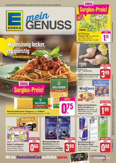 Angebote von Supermärkte in Saarbrücken | Edeka flugblatt in EDEKA | 14.4.2024 - 20.4.2024