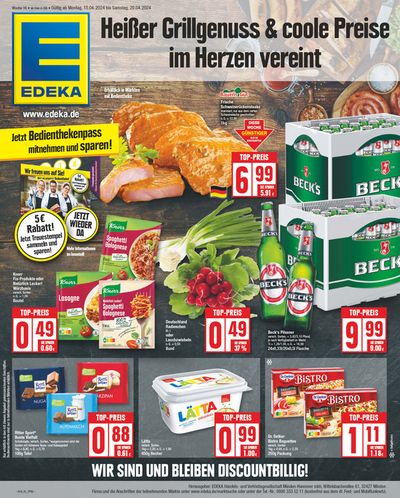 Angebote von Supermärkte in Dessau-Roßlau | Edeka flugblatt in EDEKA | 14.4.2024 - 20.4.2024