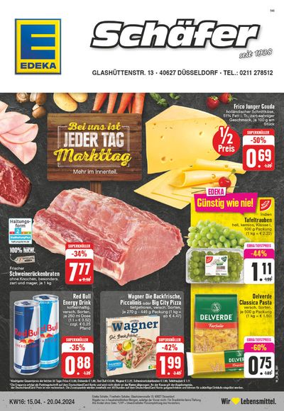 Angebote von Supermärkte in Erkrath | Edeka flugblatt in EDEKA | 14.4.2024 - 20.4.2024