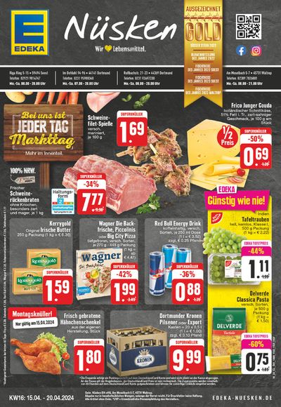 Angebote von Supermärkte in Soest | Edeka flugblatt in EDEKA | 14.4.2024 - 20.4.2024