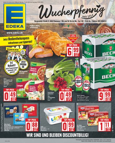 Angebote von Supermärkte in Isernhagen | Edeka flugblatt in EDEKA | 14.4.2024 - 20.4.2024
