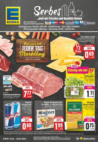 Angebote von Supermärkte in Essen | Edeka flugblatt in EDEKA | 14.4.2024 - 20.4.2024