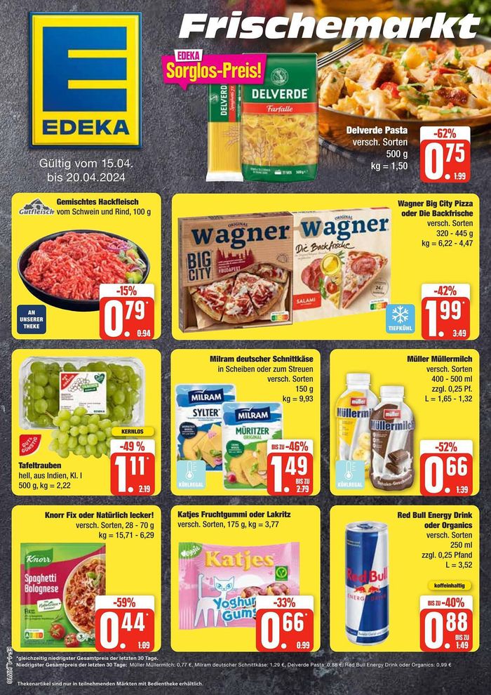 Edeka Frischemarkt Katalog in Wuppertal | Edeka Frischemarkt flugblatt | 15.4.2024 - 20.4.2024