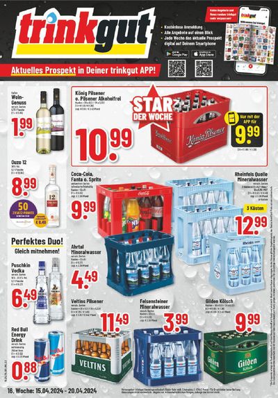 Angebote von Supermärkte in Viersen | trinkgut Angebote in trinkgut | 15.4.2024 - 20.4.2024