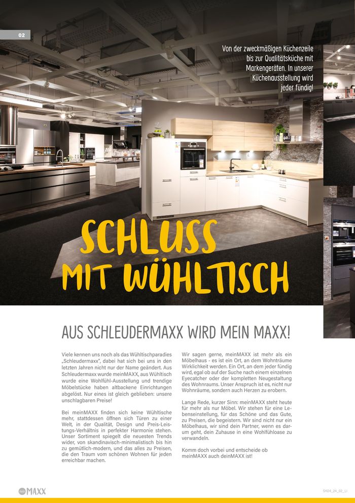 Schleudermaxx Katalog in Linden (Kaiserslautern) | TRAUMKÜCHEN ZUM KLEINEN PREIS | 15.4.2024 - 31.5.2024