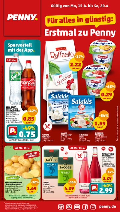 Angebote von Discounter in Lage (Lippe) | Prospekt Penny in Penny | 15.4.2024 - 20.4.2024