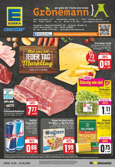 Angebote von Supermärkte in Castrop-Rauxel | Edeka flugblatt in EDEKA | 14.4.2024 - 20.4.2024