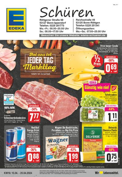 Angebote von Supermärkte in Rheinbach | Edeka flugblatt in EDEKA | 14.4.2024 - 20.4.2024