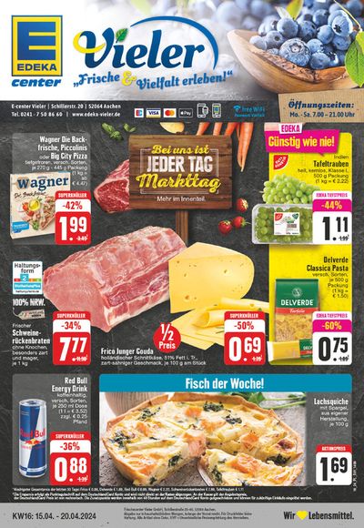 Angebote von Supermärkte in Aachen | Edeka flugblatt in EDEKA | 14.4.2024 - 20.4.2024