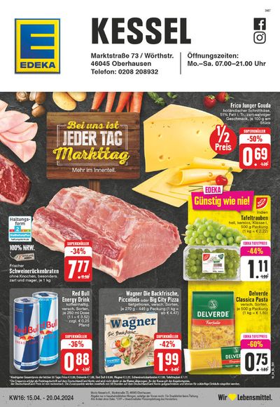 Angebote von Supermärkte in Oberhausen | Edeka flugblatt in EDEKA | 14.4.2024 - 20.4.2024
