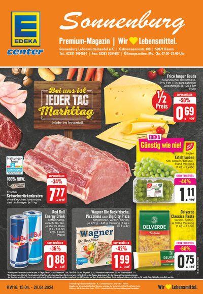 Angebote von Supermärkte in Ahlen | Edeka flugblatt in EDEKA | 14.4.2024 - 20.4.2024