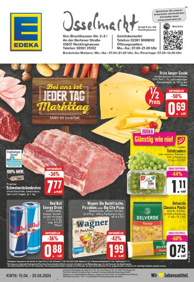 Angebote von Supermärkte in Recklinghausen | Edeka flugblatt in EDEKA | 14.4.2024 - 20.4.2024