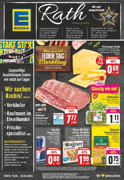 Angebote von Supermärkte in Meerbusch | Edeka flugblatt in EDEKA | 14.4.2024 - 20.4.2024