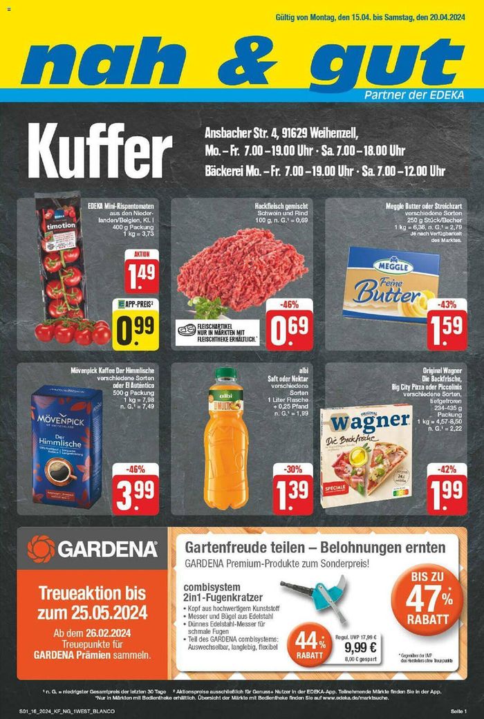 nah & gut Katalog in München | nah & gut flugblatt | 16.4.2024 - 30.4.2024