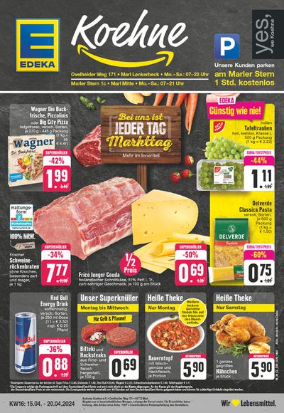 Angebote von Supermärkte in Marl | Edeka flugblatt in EDEKA | 14.4.2024 - 20.4.2024