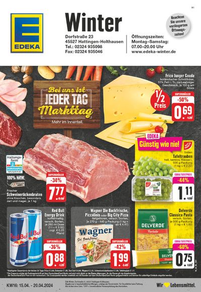 Angebote von Supermärkte in Hattingen | Edeka flugblatt in EDEKA | 14.4.2024 - 20.4.2024